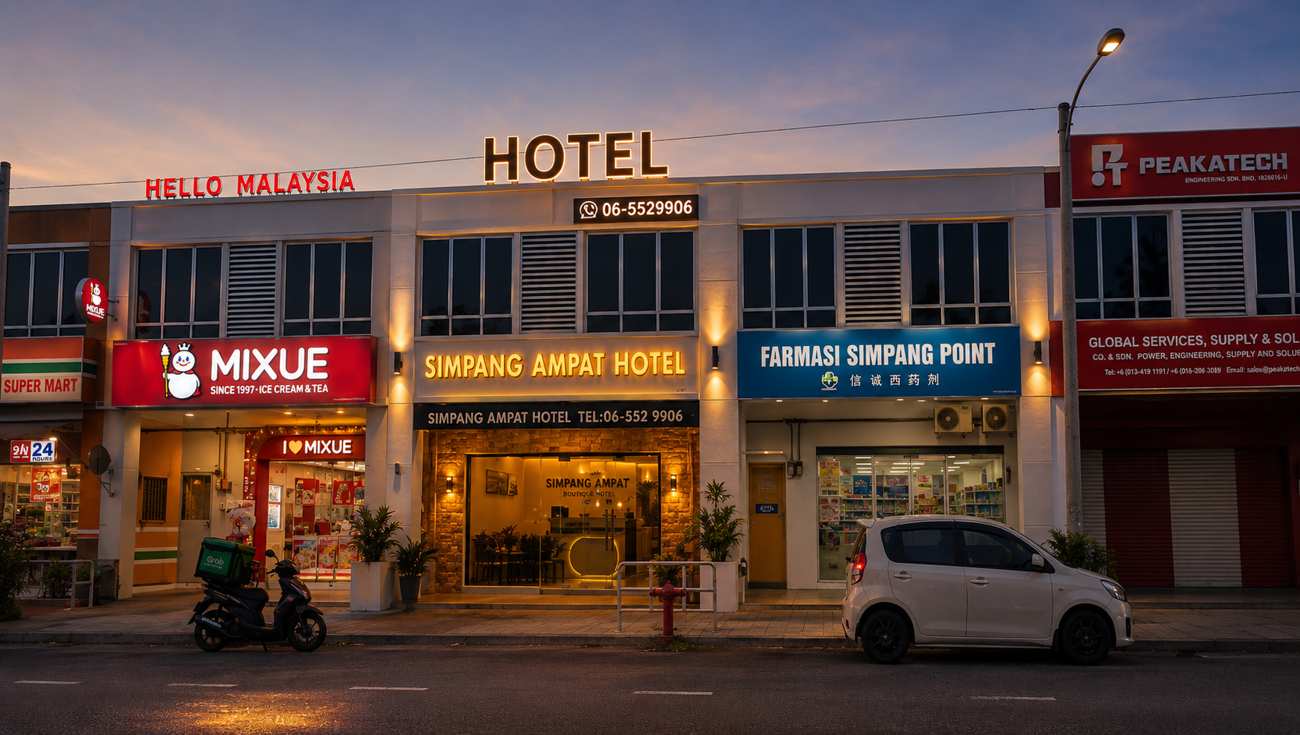 Kedai, farmasi dan kedai serbaneka berhampiran hotel